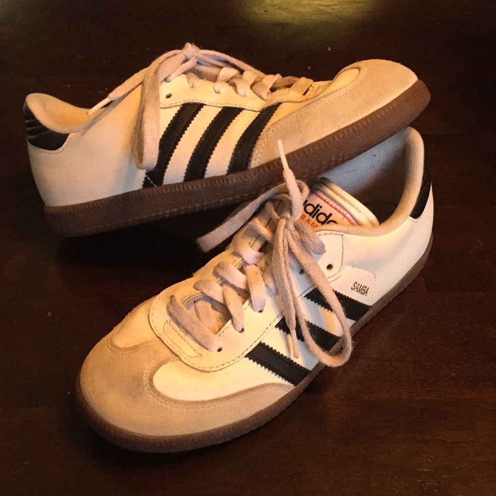Adidas White Samba Sneakers